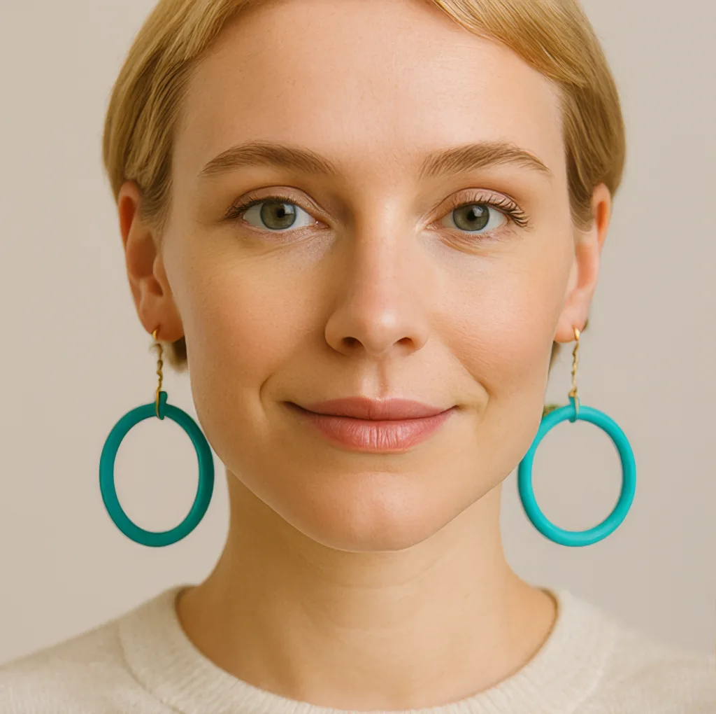 1dangle hoop earrings