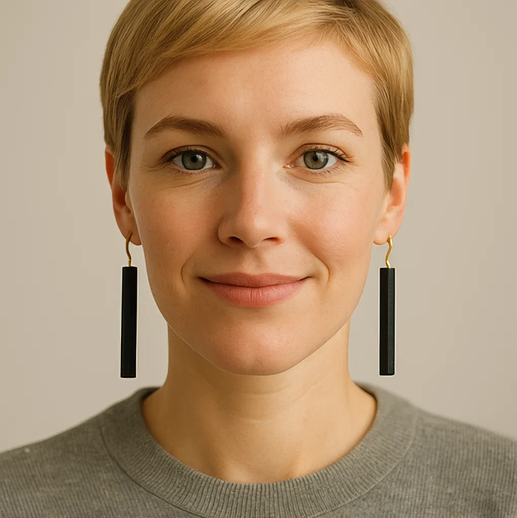 1long dangle earrings