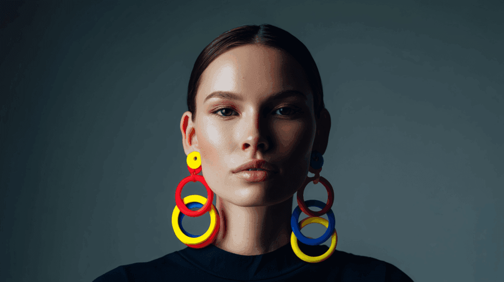 Minimalist 3D printed earrings